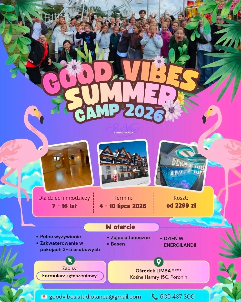 Plakat: GOOD VIBES SUMMER CAMP 2026