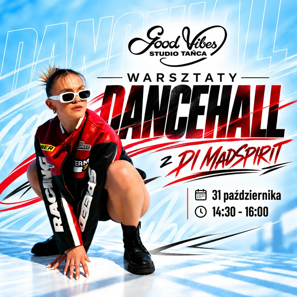 Plakat: WARSZTATY DANCEHALL z DI MADSPIRIT