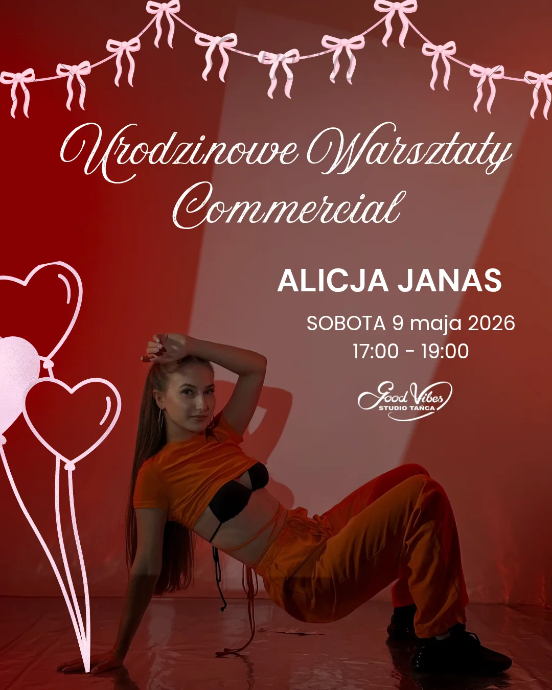 Plakat: URODZINOWE WARSZTATY z ALICJĄ